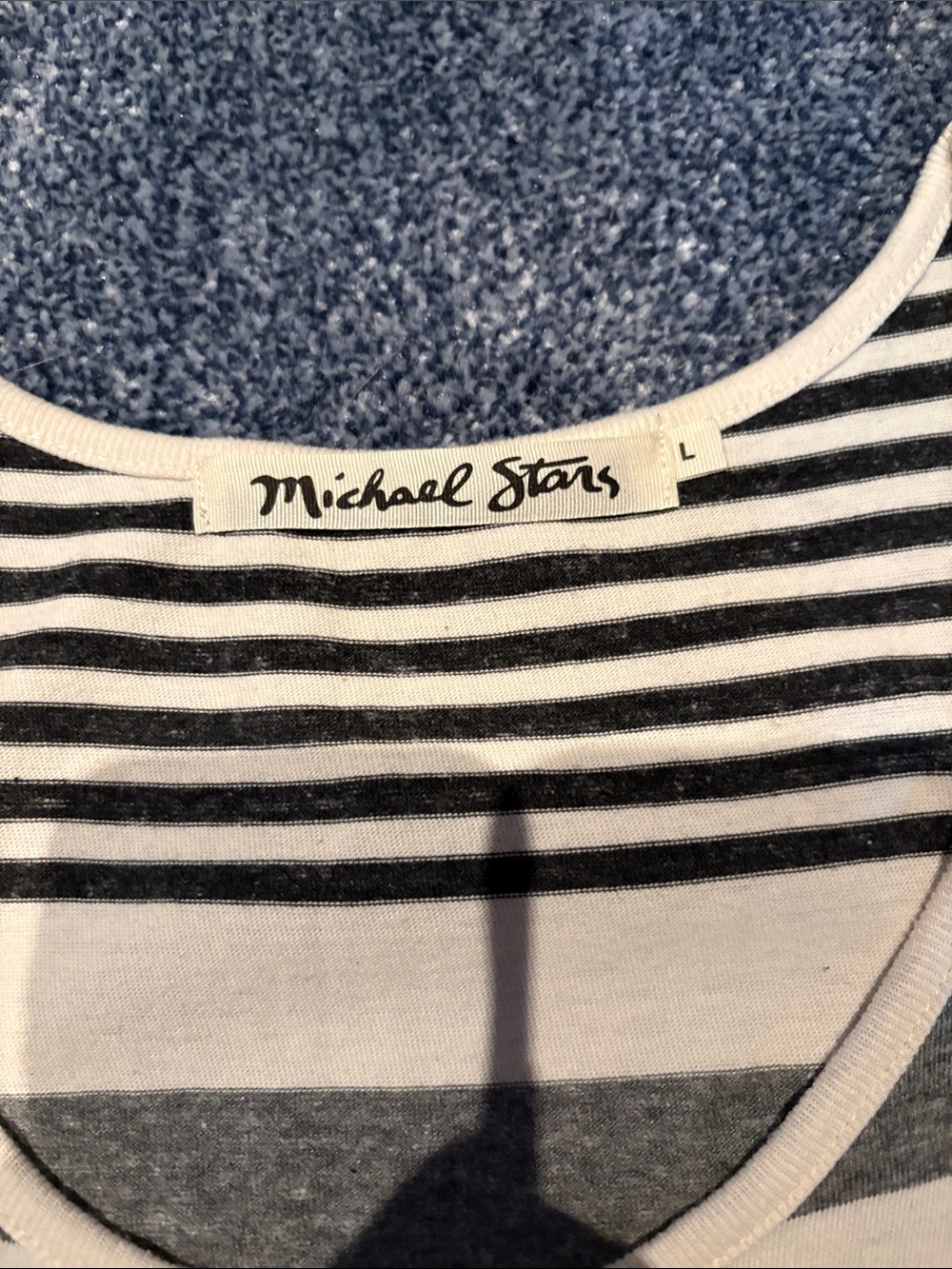 Michael Stars Black & Cream Striped Maxi Tank Dress - Picture 2 of 2